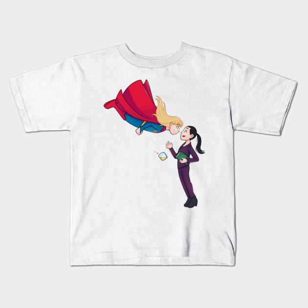 Chibi Supercorp Kids T-Shirt by ribeironathana